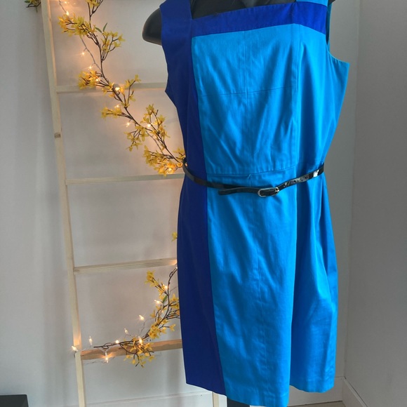 Calvin Klein Dresses & Skirts - Calvin Klein Color-block Dress, Size 14, blue.
